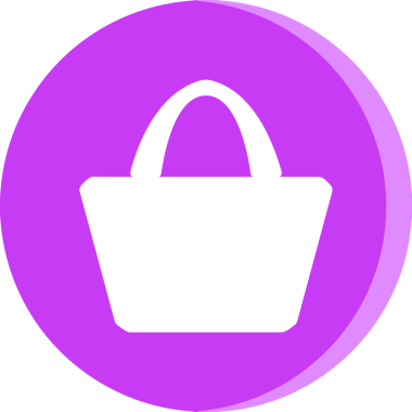 Web ve Grafiksel Tasarım için Minimalist Torba Simgesi Tasarım Biçimi Siyah ve Beyaz PNG