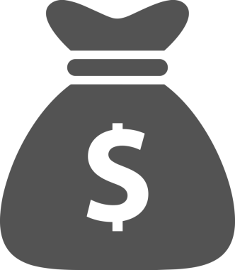 Web ve Grafiksel Tasarım için Minimalist Torba Simgesi Tasarım Biçimi Siyah ve Beyaz PNG