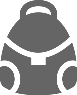 Web ve Grafiksel Tasarım için Minimalist Torba Simgesi Tasarım Biçimi Siyah ve Beyaz PNG