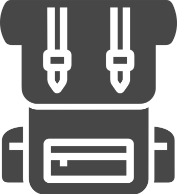 Web ve Grafiksel Tasarım için Minimalist Torba Simgesi Tasarım Biçimi Siyah ve Beyaz PNG