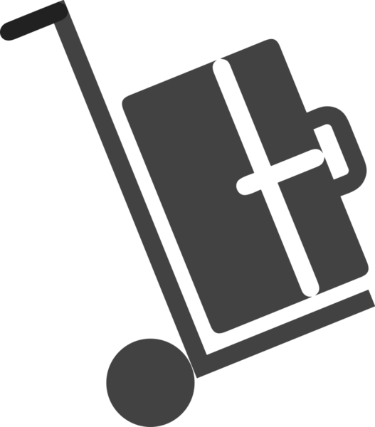 Web ve Grafiksel Tasarım için Minimalist Torba Simgesi Tasarım Biçimi Siyah ve Beyaz PNG