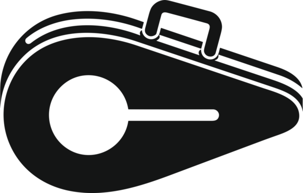 Web ve Grafiksel Tasarım için Minimalist Torba Simgesi Tasarım Biçimi Siyah ve Beyaz PNG