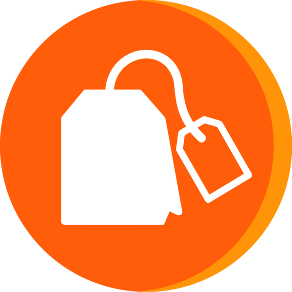 Web ve Grafiksel Tasarım için Minimalist Torba Simgesi Tasarım Biçimi Siyah ve Beyaz PNG