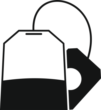 Web ve Grafiksel Tasarım için Minimalist Torba Simgesi Tasarım Biçimi Siyah ve Beyaz PNG