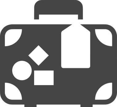 Web ve Grafiksel Tasarım için Minimalist Torba Simgesi Tasarım Biçimi Siyah ve Beyaz PNG