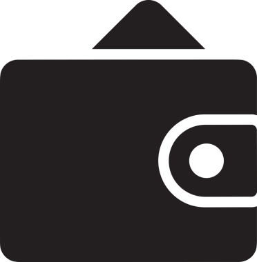 Web ve Grafiksel Tasarım için Minimalist Torba Simgesi Tasarım Biçimi Siyah ve Beyaz PNG