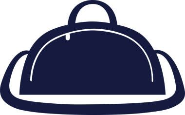 Web ve Grafiksel Tasarım için Minimalist Torba Simgesi Tasarım Biçimi Siyah ve Beyaz PNG