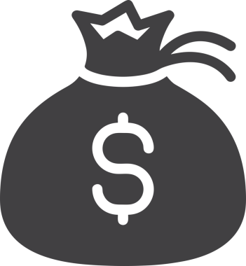 Web ve Grafiksel Tasarım için Minimalist Torba Simgesi Tasarım Biçimi Siyah ve Beyaz PNG