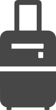 Web ve Grafiksel Tasarım için Minimalist Torba Simgesi Tasarım Biçimi Siyah ve Beyaz PNG