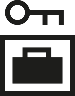 Web ve Grafiksel Tasarım için Minimalist Torba Simgesi Tasarım Biçimi Siyah ve Beyaz PNG