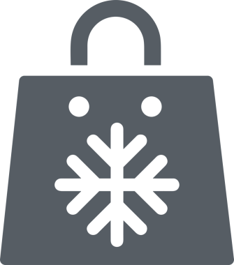 Web ve Grafiksel Tasarım için Minimalist Torba Simgesi Tasarım Biçimi Siyah ve Beyaz PNG