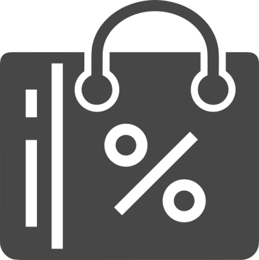 Web ve Grafiksel Tasarım için Minimalist Torba Simgesi Tasarım Biçimi Siyah ve Beyaz PNG