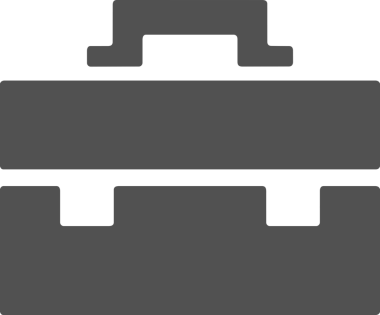 Web ve Grafiksel Tasarım için Minimalist Torba Simgesi Tasarım Biçimi Siyah ve Beyaz PNG