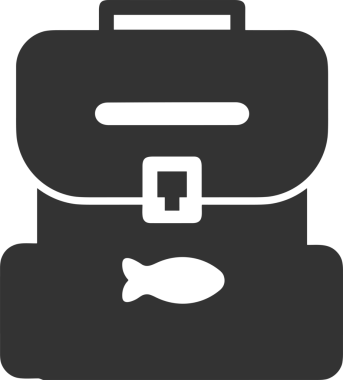 Web ve Grafiksel Tasarım için Minimalist Torba Simgesi Tasarım Biçimi Siyah ve Beyaz PNG