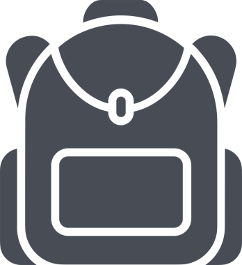 Web ve Grafiksel Tasarım için Minimalist Torba Simgesi Tasarım Biçimi Siyah ve Beyaz PNG