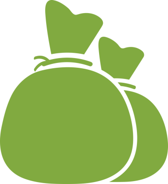 Web ve Grafiksel Tasarım için Minimalist Torba Simgesi Tasarım Biçimi Siyah ve Beyaz PNG