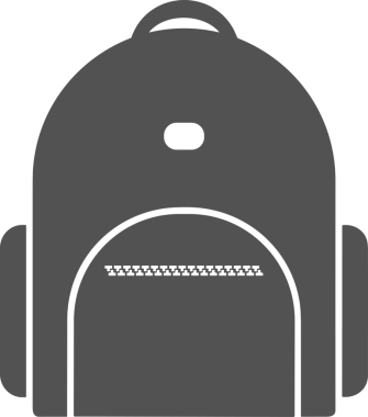 Web ve Grafiksel Tasarım için Minimalist Torba Simgesi Tasarım Biçimi Siyah ve Beyaz PNG