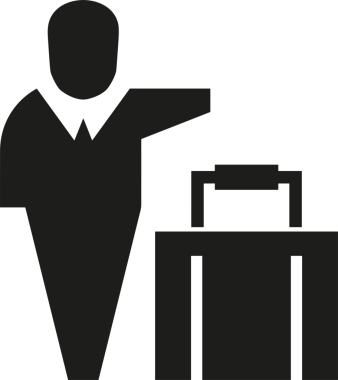 Web ve Grafiksel Tasarım için Minimalist Torba Simgesi Tasarım Biçimi Siyah ve Beyaz PNG