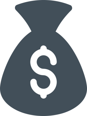 Web ve Grafiksel Tasarım için Minimalist Torba Simgesi Tasarım Biçimi Siyah ve Beyaz PNG