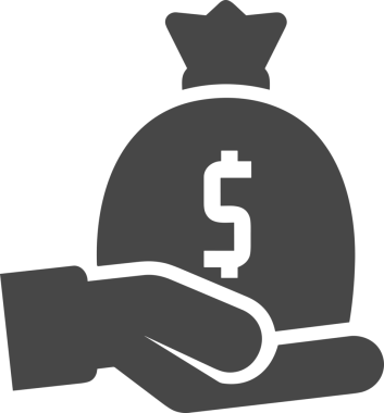 Web ve Grafiksel Tasarım için Minimalist Torba Simgesi Tasarım Biçimi Siyah ve Beyaz PNG