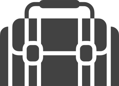 Web ve Grafiksel Tasarım için Minimalist Torba Simgesi Tasarım Biçimi Siyah ve Beyaz PNG