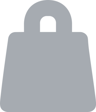 Web ve Grafiksel Tasarım için Minimalist Torba Simgesi Tasarım Biçimi Siyah ve Beyaz PNG