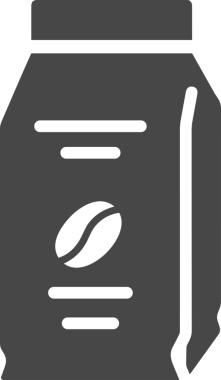 Web ve Grafiksel Tasarım için Minimalist Torba Simgesi Tasarım Biçimi Siyah ve Beyaz PNG