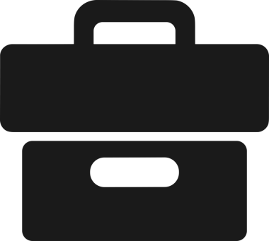 Web ve Grafiksel Tasarım için Minimalist Torba Simgesi Tasarım Biçimi Siyah ve Beyaz PNG