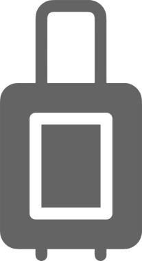 Web ve Grafiksel Tasarım için Minimalist Torba Simgesi Tasarım Biçimi Siyah ve Beyaz PNG