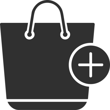 Web ve Grafiksel Tasarım için Minimalist Torba Simgesi Tasarım Biçimi Siyah ve Beyaz PNG