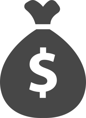 Web ve Grafiksel Tasarım için Minimalist Torba Simgesi Tasarım Biçimi Siyah ve Beyaz PNG