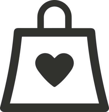 Web ve Grafiksel Tasarım için Minimalist Torba Simgesi Tasarım Biçimi Siyah ve Beyaz PNG