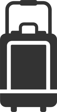 Web ve Grafiksel Tasarım için Minimalist Torba Simgesi Tasarım Biçimi Siyah ve Beyaz PNG