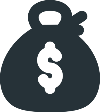 Web ve Grafiksel Tasarım için Minimalist Torba Simgesi Tasarım Biçimi Siyah ve Beyaz PNG