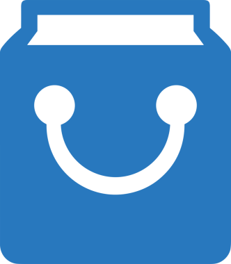 Web ve Grafiksel Tasarım için Minimalist Torba Simgesi Tasarım Biçimi Siyah ve Beyaz PNG