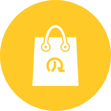 Web ve Grafiksel Tasarım için Minimalist Torba Simgesi Tasarım Biçimi Siyah ve Beyaz PNG