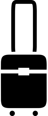 Web ve Grafiksel Tasarım için Minimalist Torba Simgesi Tasarım Biçimi Siyah ve Beyaz PNG