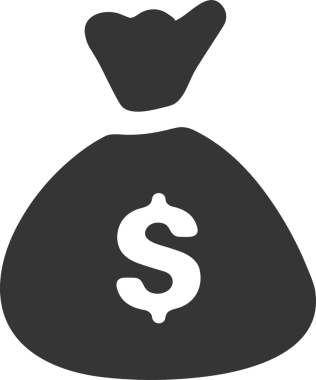 Web ve Grafiksel Tasarım için Minimalist Torba Simgesi Tasarım Biçimi Siyah ve Beyaz PNG