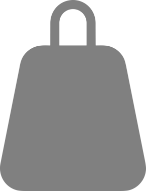 Web ve Grafiksel Tasarım için Minimalist Torba Simgesi Tasarım Biçimi Siyah ve Beyaz PNG