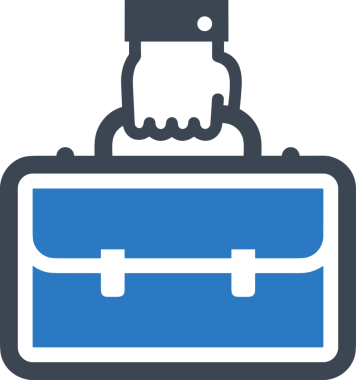 Web ve Grafiksel Tasarım için Minimalist Torba Simgesi Tasarım Biçimi Siyah ve Beyaz PNG