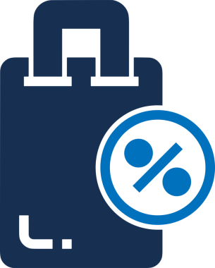 Web ve Grafiksel Tasarım için Minimalist Torba Simgesi Tasarım Biçimi Siyah ve Beyaz PNG