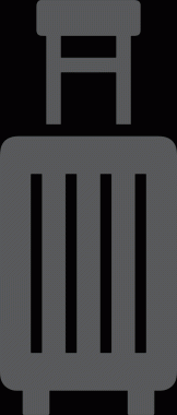 Web ve Grafiksel Tasarım için Minimalist Torba Simgesi Tasarım Biçimi Siyah ve Beyaz PNG