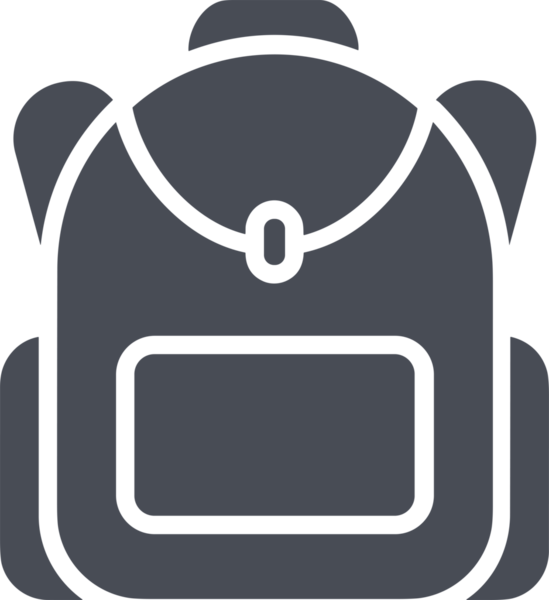 Web ve Grafiksel Tasarım için Minimalist Torba Simgesi Tasarım Biçimi Siyah ve Beyaz PNG