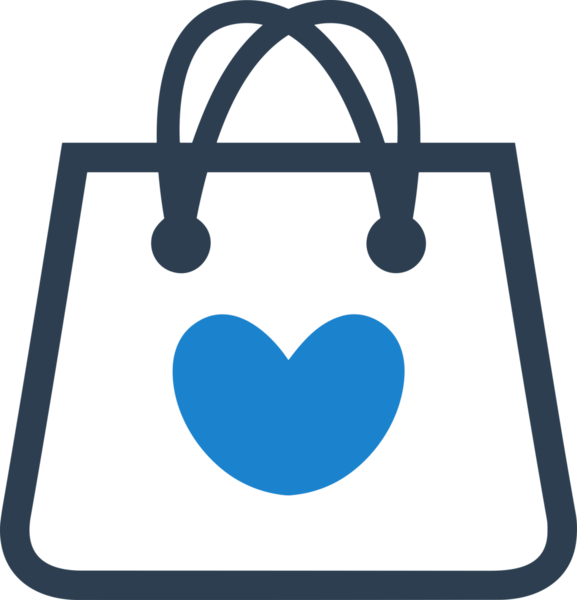 Web ve Grafiksel Tasarım için Minimalist Torba Simgesi Tasarım Biçimi Siyah ve Beyaz PNG