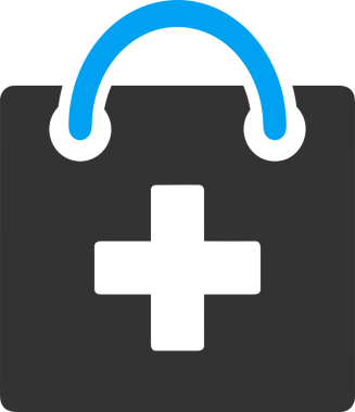 Web ve Grafiksel Tasarım için Minimalist Torba Simgesi Tasarım Biçimi Siyah ve Beyaz PNG