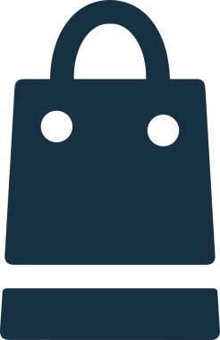 Web ve Grafiksel Tasarım için Minimalist Torba Simgesi Tasarım Biçimi Siyah ve Beyaz PNG