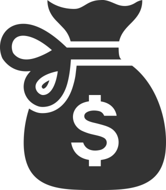 Web ve Grafiksel Tasarım için Minimalist Torba Simgesi Tasarım Biçimi Siyah ve Beyaz PNG