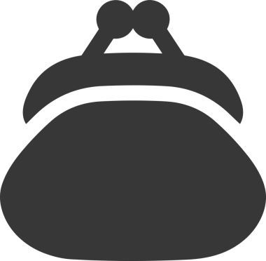 Web ve Grafiksel Tasarım için Minimalist Torba Simgesi Tasarım Biçimi Siyah ve Beyaz PNG