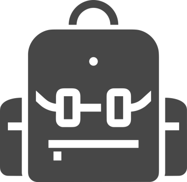 Web ve Grafiksel Tasarım için Minimalist Torba Simgesi Tasarım Biçimi Siyah ve Beyaz PNG