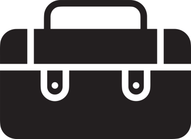 Web ve Grafiksel Tasarım için Minimalist Torba Simgesi Tasarım Biçimi Siyah ve Beyaz PNG